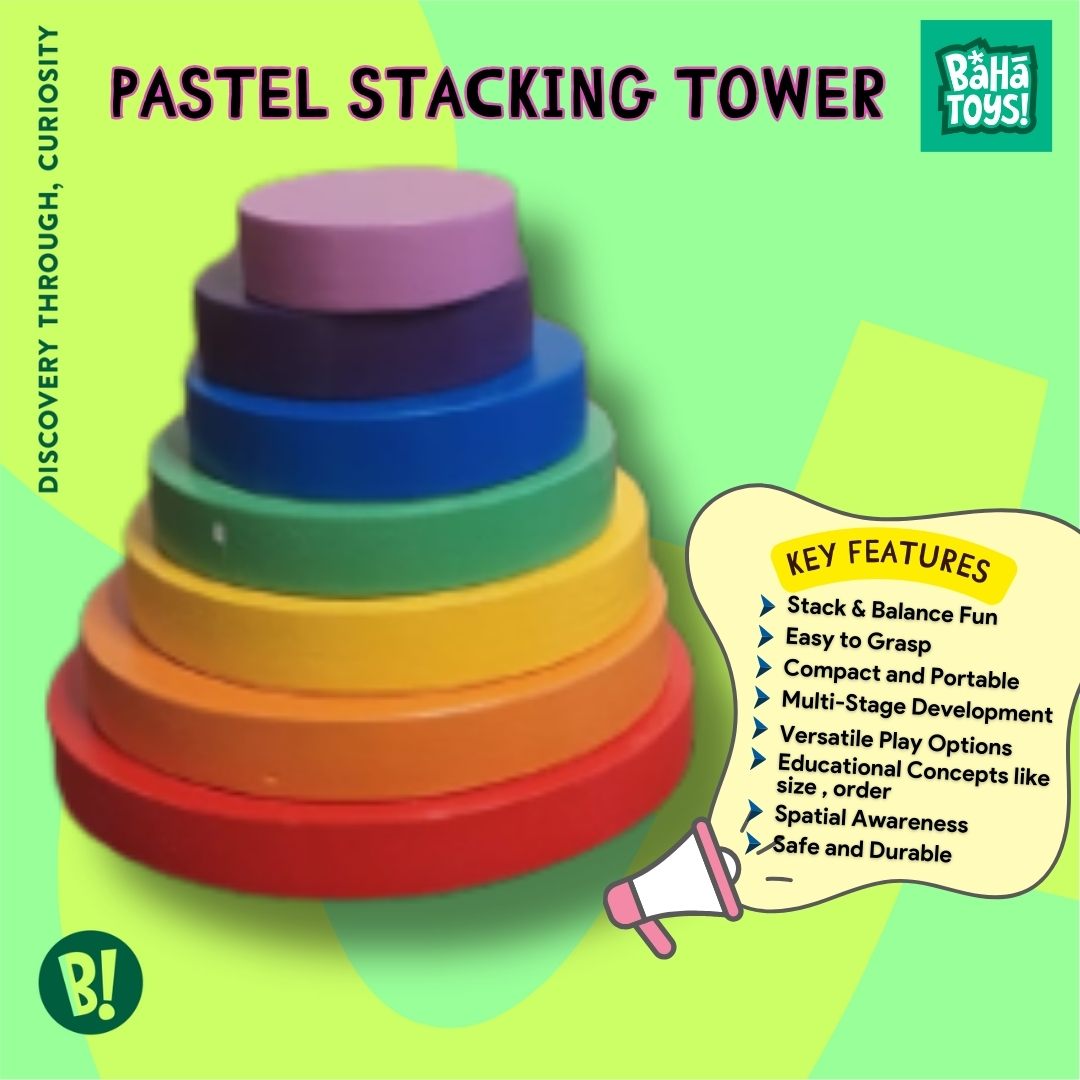 Pastel Stacking Tower