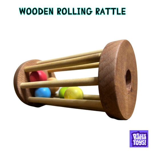 Wooden Rolling Rattle